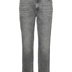 Jean mom en coton Linda gris Hazel