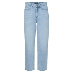 Jean mom fit bleu en coton Anya