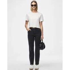 Jean mom Kesia noir en coton Sam