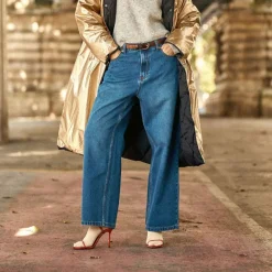Jean PEGUY dark stone bleu denim en coton