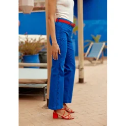 Jean POEMA bleu en coton