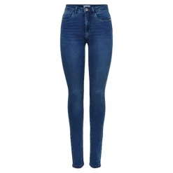 Jean seconde peau bleu en coton