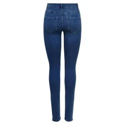 Jean seconde peau bleu en coton