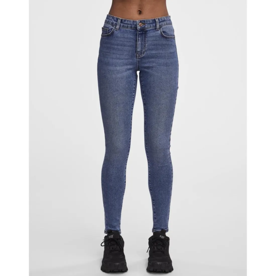 Jean skinny bleu en coton Dina