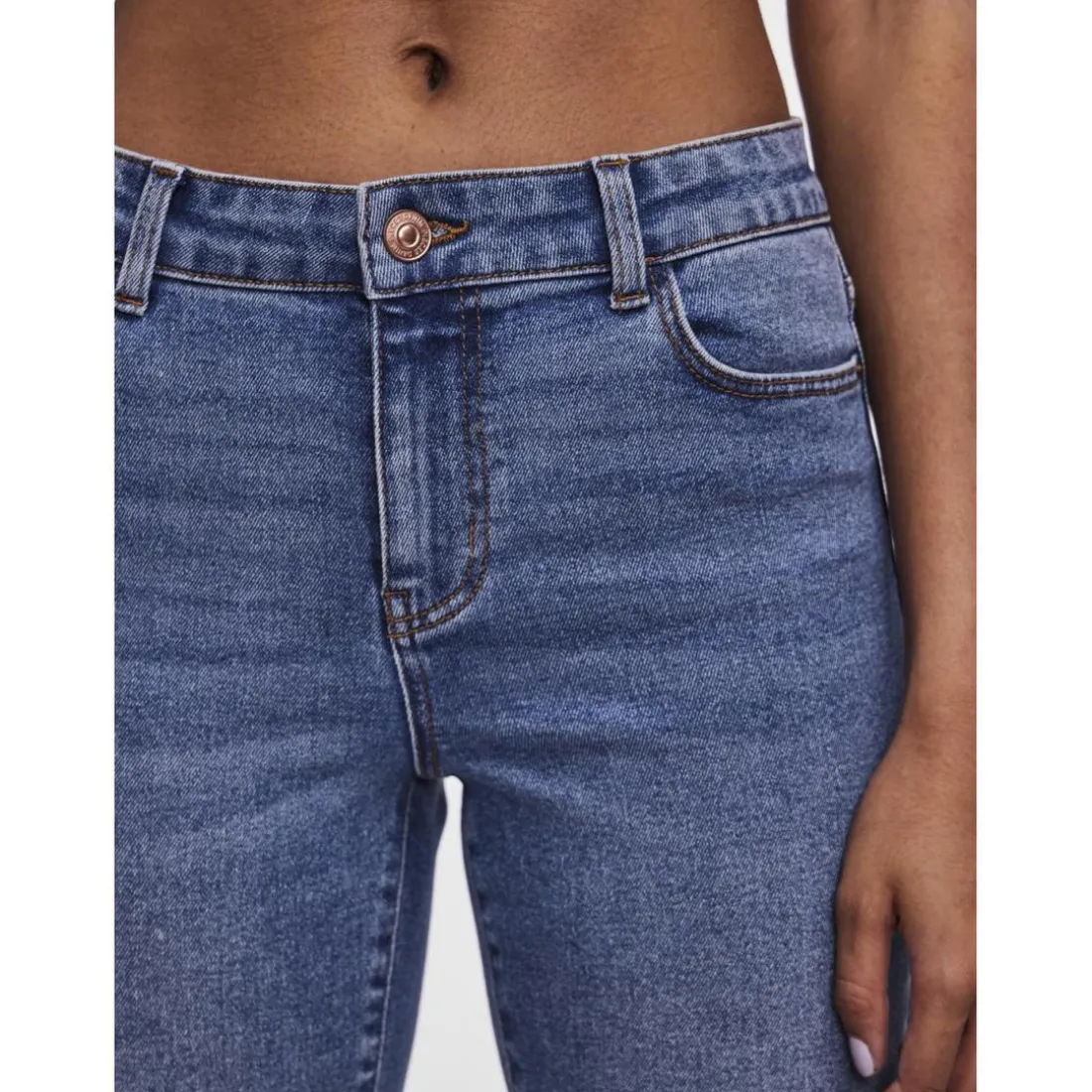 Jean skinny bleu en coton Dina
