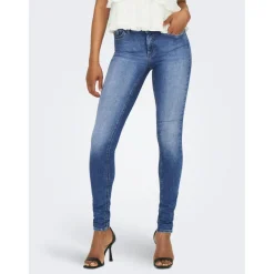 Jean skinny bleu en coton Julia