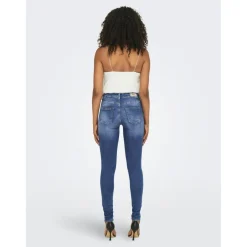 Jean skinny bleu en coton Julia