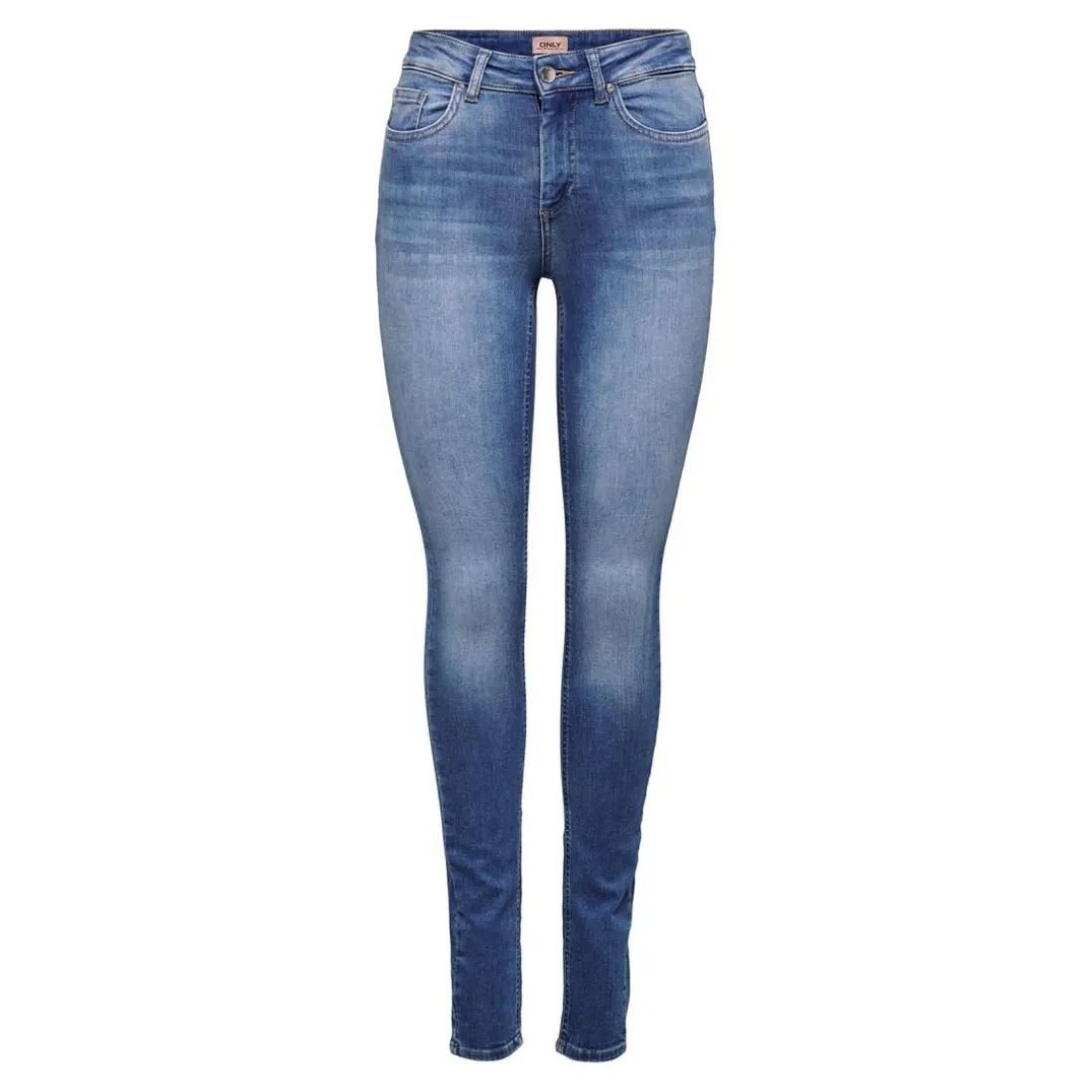 Jean skinny bleu en coton Julia