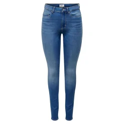 Jean skinny bleu en coton Eva