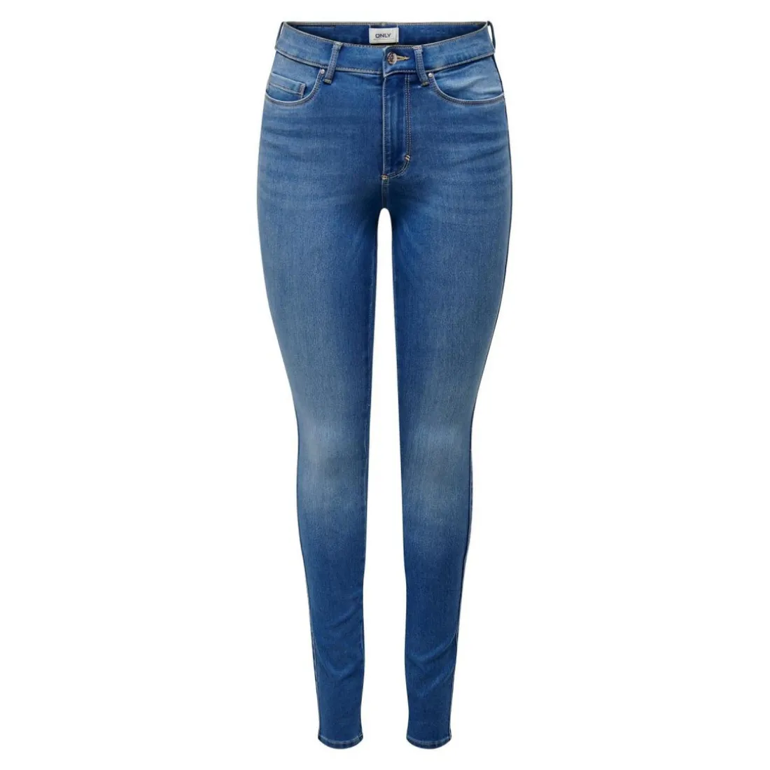 Jean skinny bleu en coton Eva