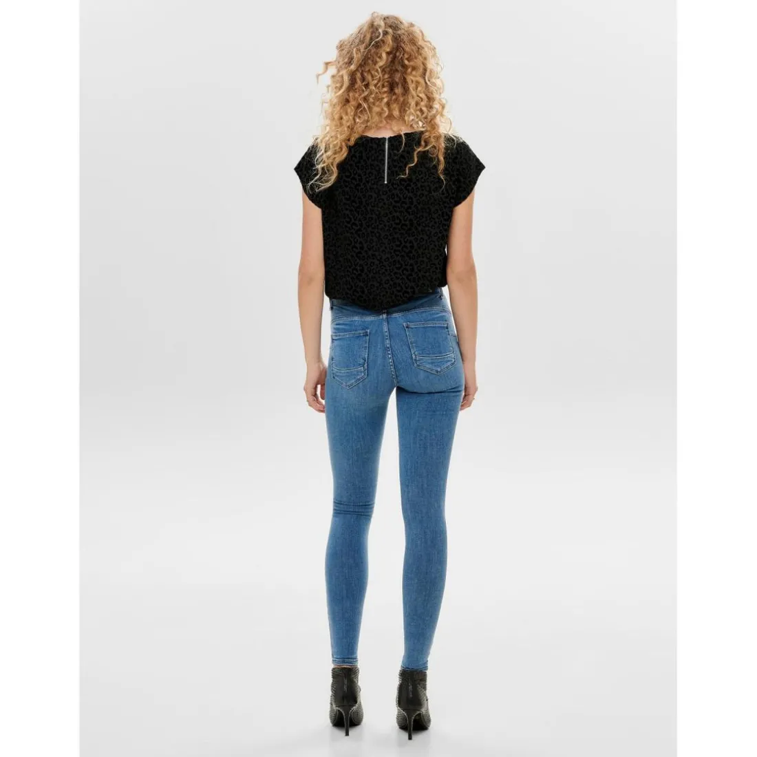 Jean skinny bleu en coton Alia