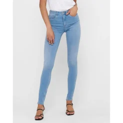 Jean skinny bleu en coton Maëlys