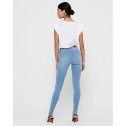 Jean skinny bleu en coton Maëlys