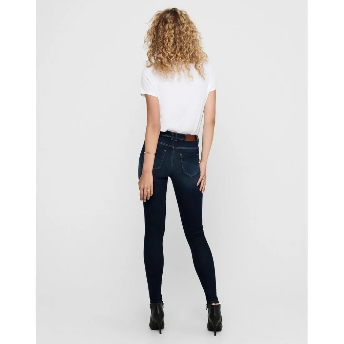 Jean skinny bleu en coton Isa