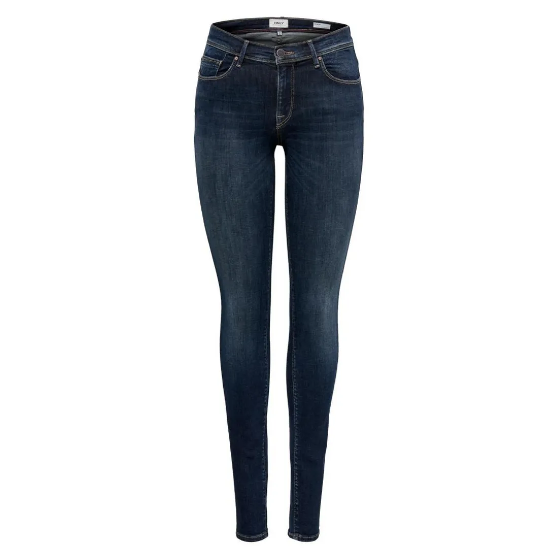 Jean skinny bleu en coton Isa