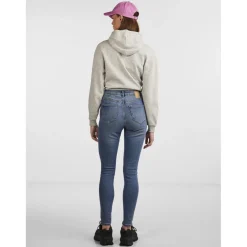 Jean skinny bleu en coton Eve