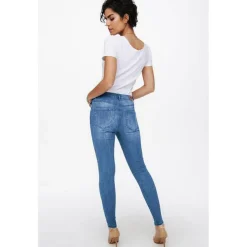 Jean skinny bleu en coton Nola