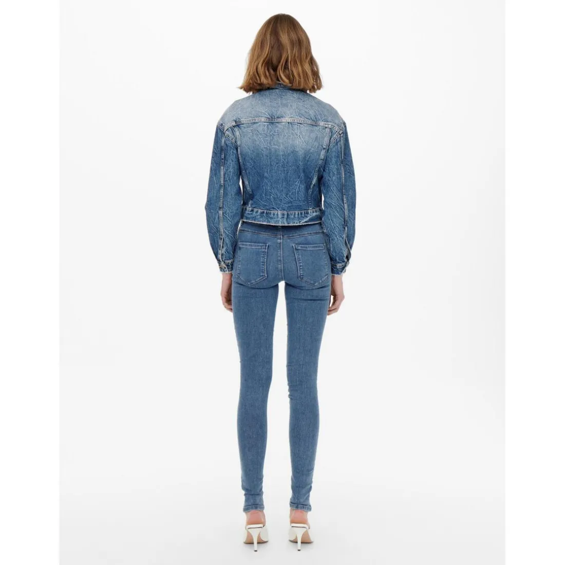 Jean skinny bleu en viscose Tess