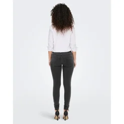 Jean skinny gris en viscose