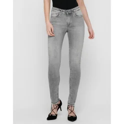 Jean skinny Longueur cheville gris en coton Xia