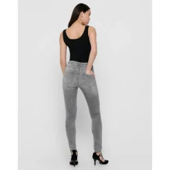 Jean skinny Longueur cheville gris en coton Xia