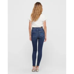 Jean skinny Longueur cheville bleu en coton Uma