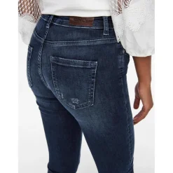 Jean skinny Longueur cheville bleu en coton Fawn