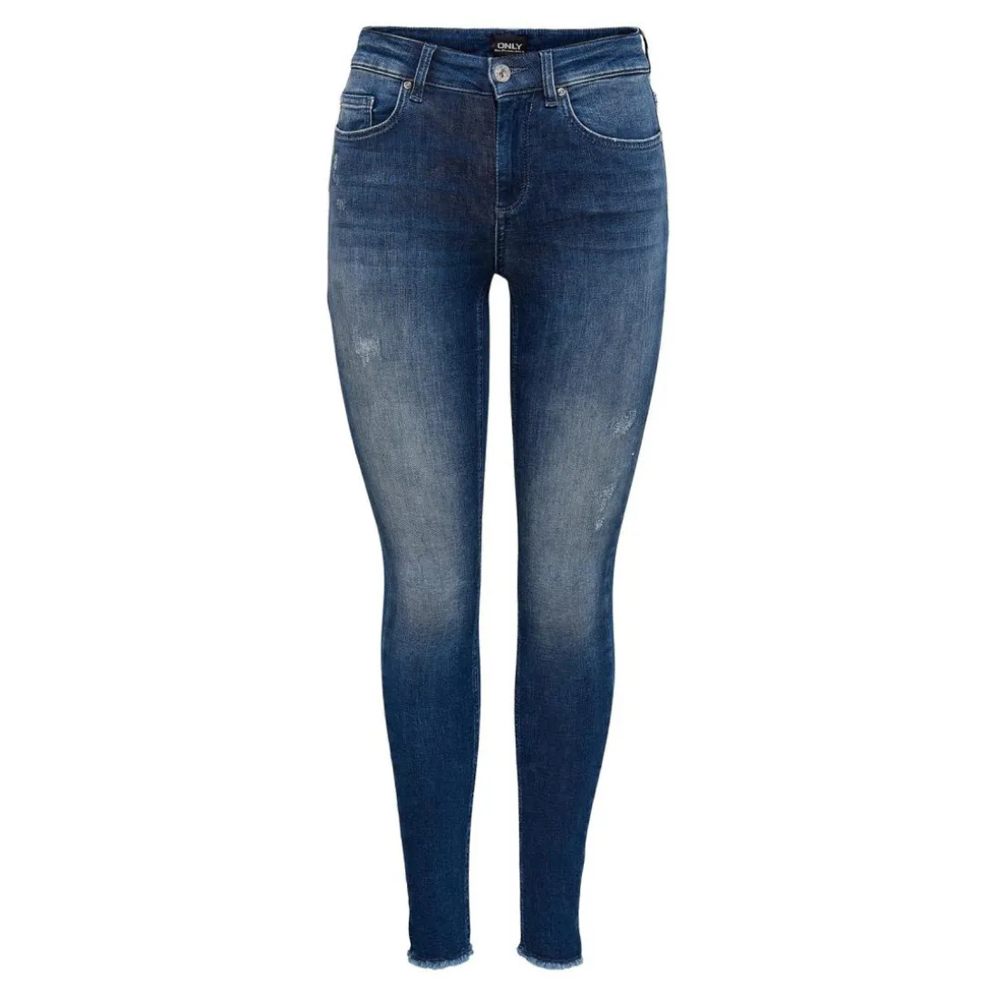 Jean skinny Longueur cheville bleu en coton Fawn