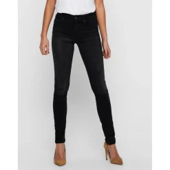 Jean skinny noir en coton Lina