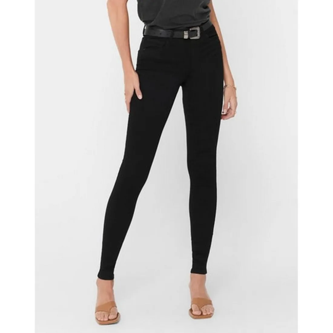Jean skinny noir en coton Cleo