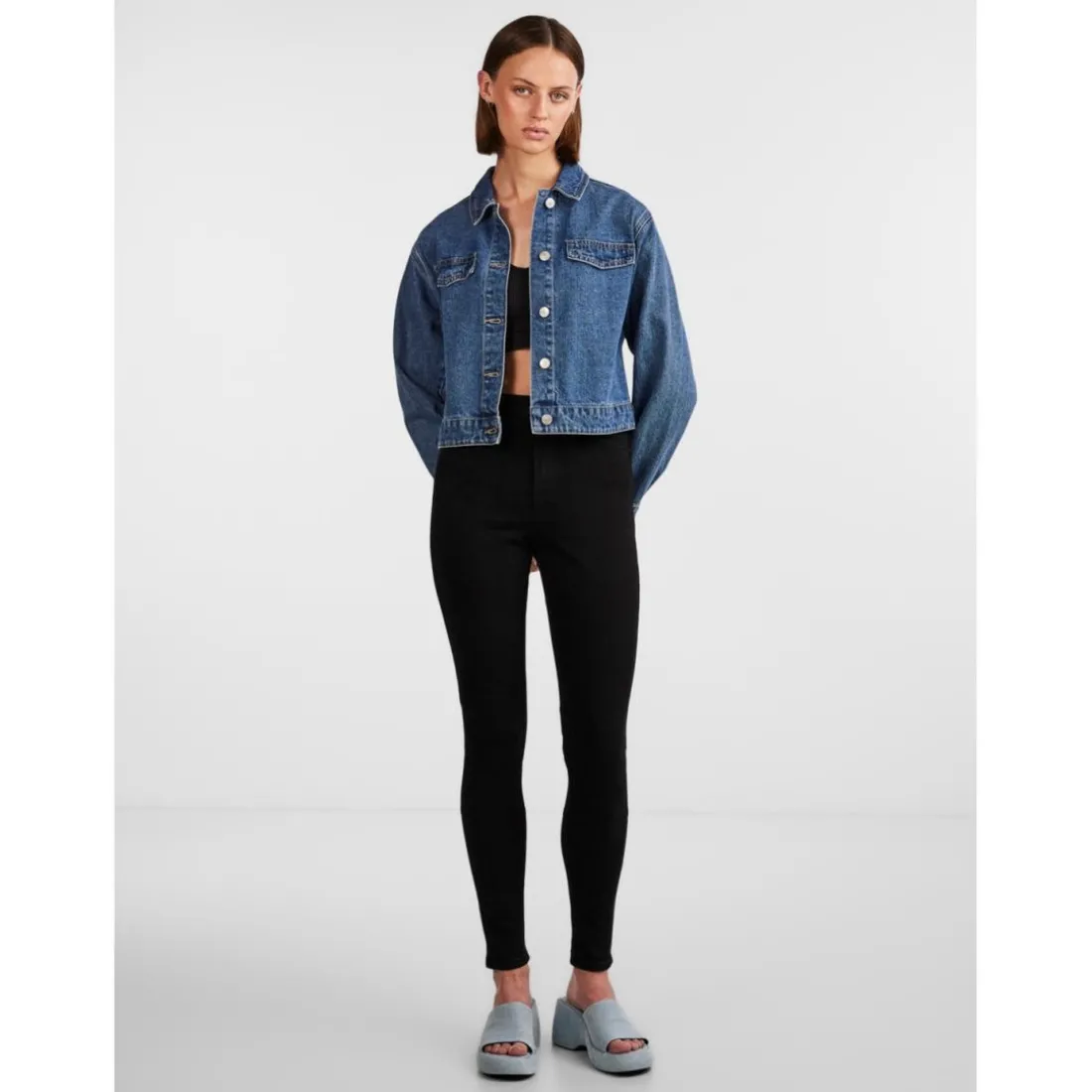 Jean skinny noir en coton Kai