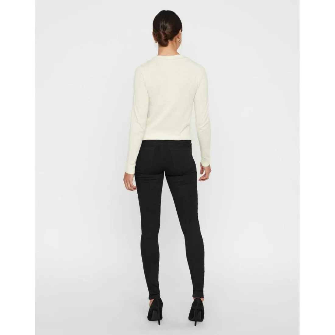 Jean skinny Skinny Fit Taille moyenne Longueur regular noir