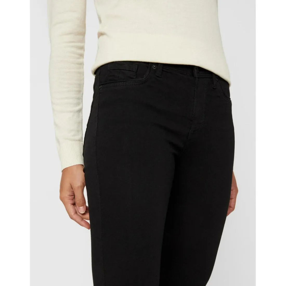 Jean skinny Skinny Fit Taille moyenne Longueur regular noir
