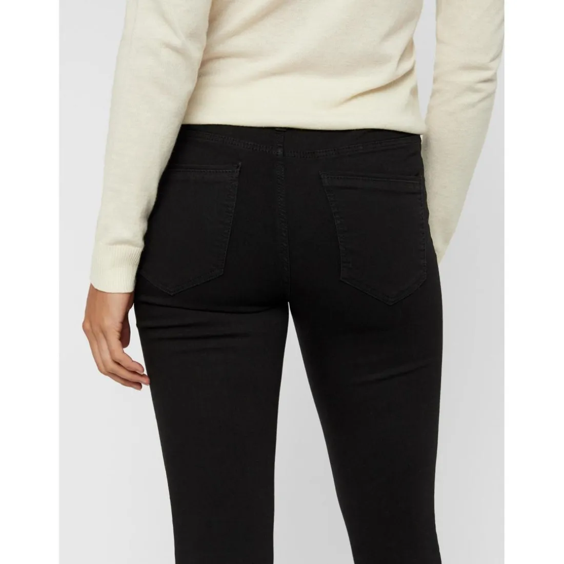 Jean skinny Skinny Fit Taille moyenne Longueur regular noir