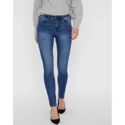 Jean skinny Skinny Fit Taille moyenne Longueur regular bleu Nora