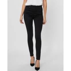 Jean skinny Slim Fit Taille haute Longueur regular noir Cleo