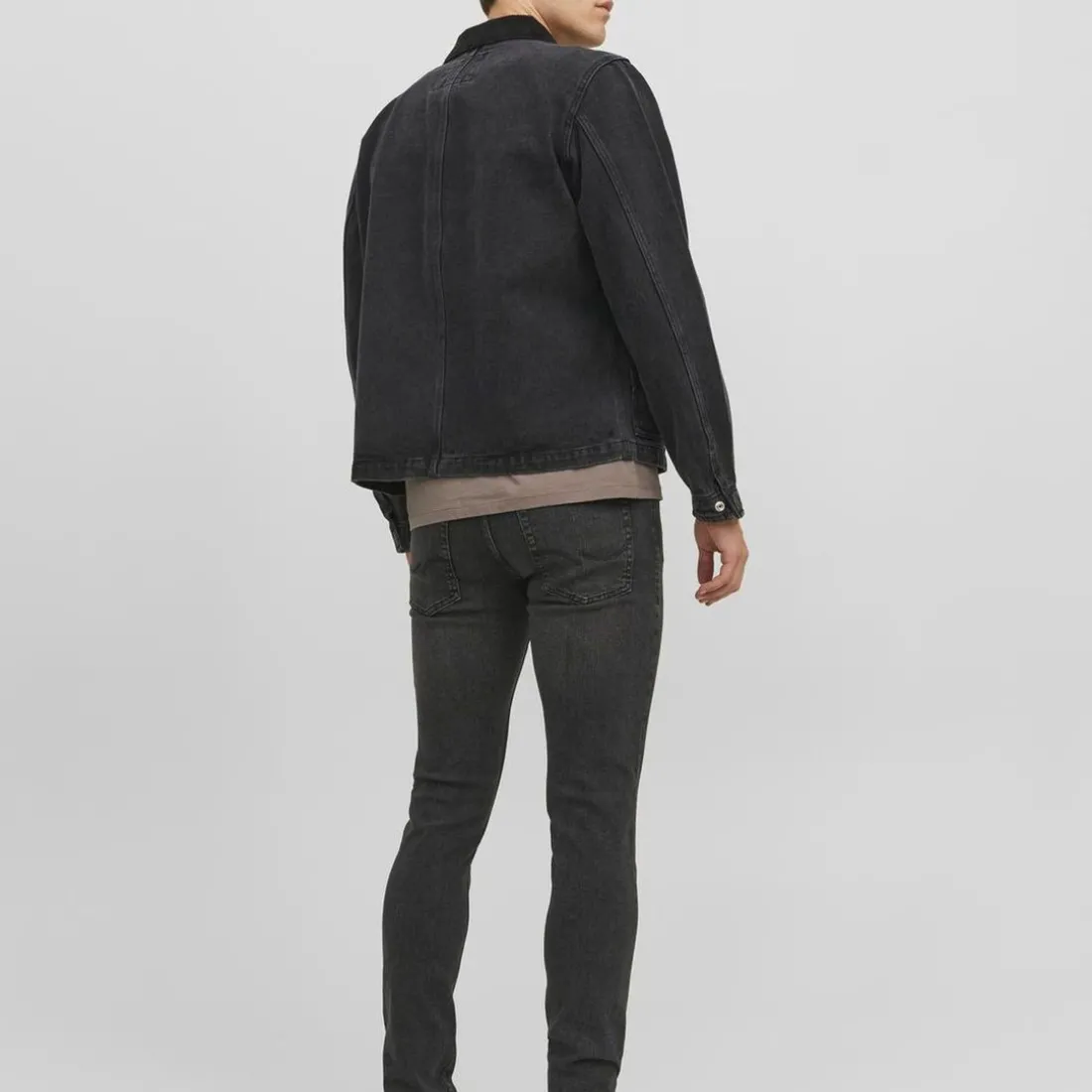 Jean slim en Coton Noir Mf 772 Bo