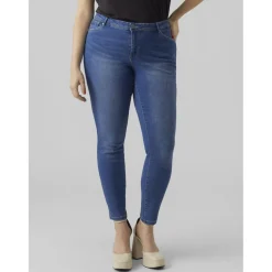 Jean slim fit bleu moyen en coton Ione