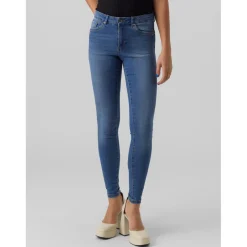 Jean slim Slim Fit Taille moyenne Longueur regular bleu Lara