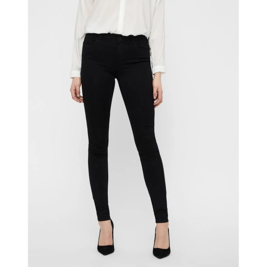 Jean slim Slim Fit Taille moyenne Longueur regular noir Adele