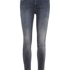 Jean slim Slim Fit Taille moyenne Longueur regular gris en coton