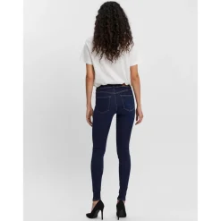 Jean slim Slim Fit Taille moyenne Longueur regular bleu en coton Tess