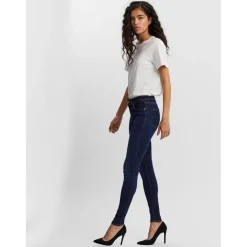 Jean slim Slim Fit Taille moyenne Longueur regular bleu en coton Tess