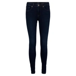 Jean slim Slim Fit Taille moyenne Longueur regular bleu en coton Tess