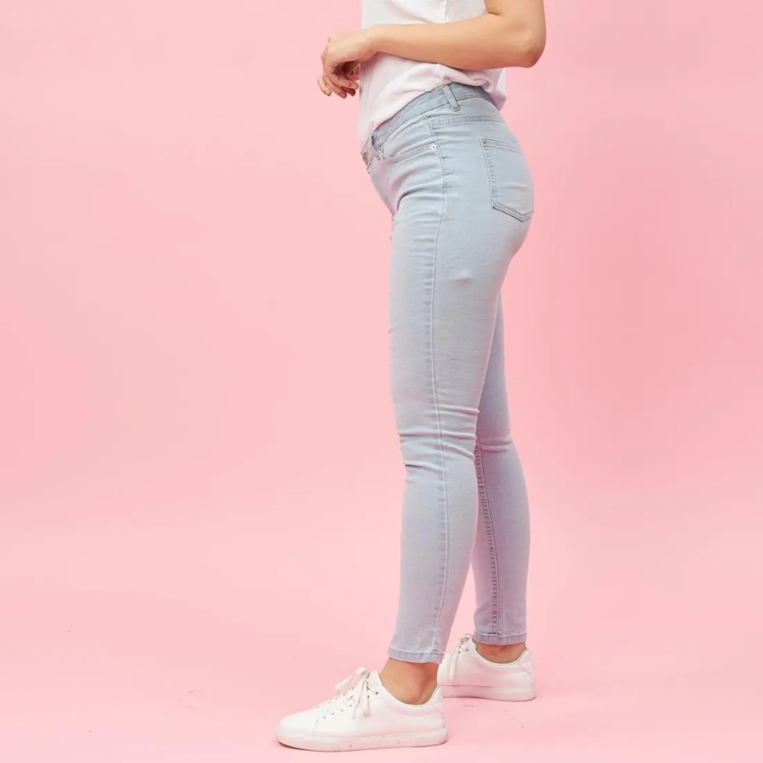 Jean étroit coupe 5 poches femme - Blue Denim