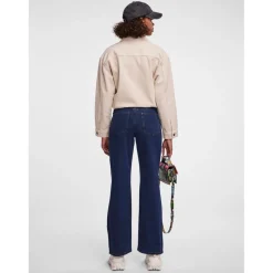 Jean wide leg fit bleu en coton