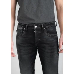 Jeans ajusté stretch 700/11, longueur 34 bleu en coton Luke