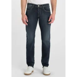 Jeans ajusté stretch 700/11, longueur 34 bleu Ives en coton