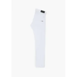 Jeans ajusté stretch 700/11, longueur 34 blanc Cael en coton
