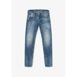 Jeans ajusté stretch Beny 700/11, longueur 34 bleu en coton